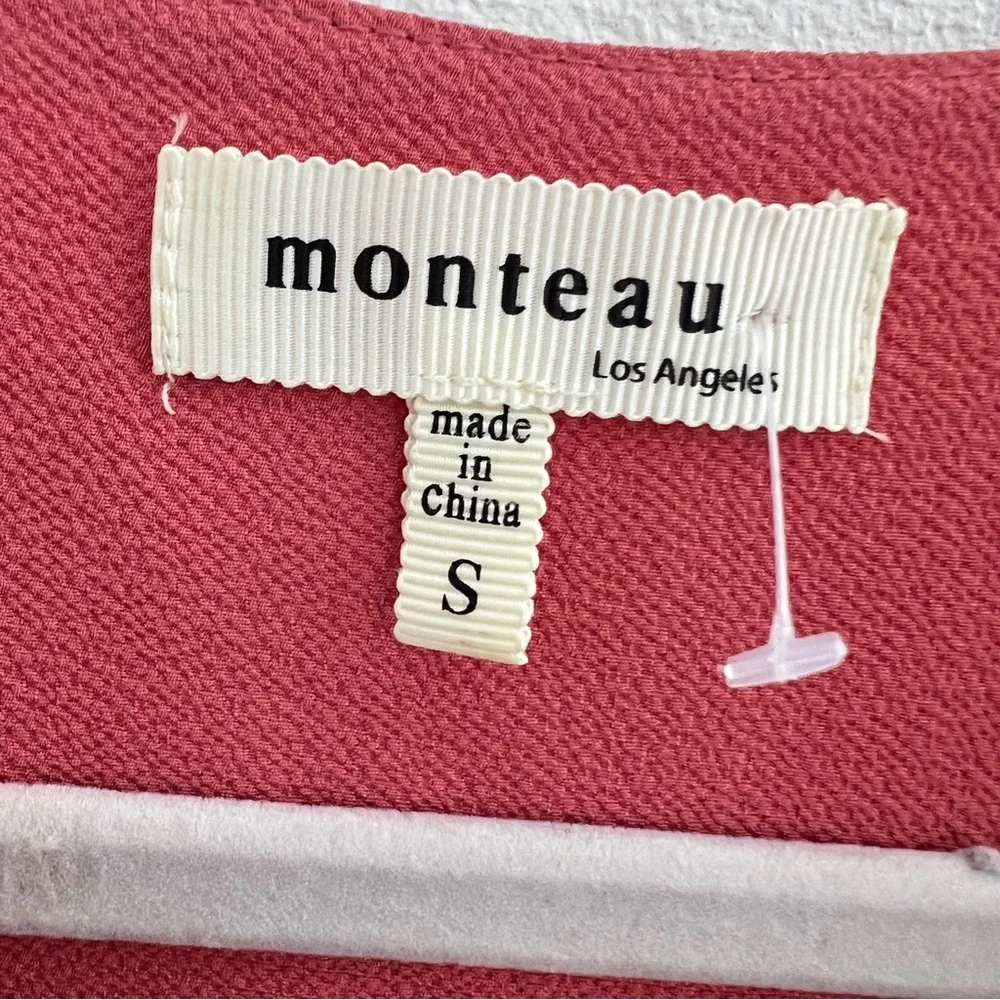 NEW Monteau cap sleeve Midi Dress MAUVE SMALL - Picture 6 of 6